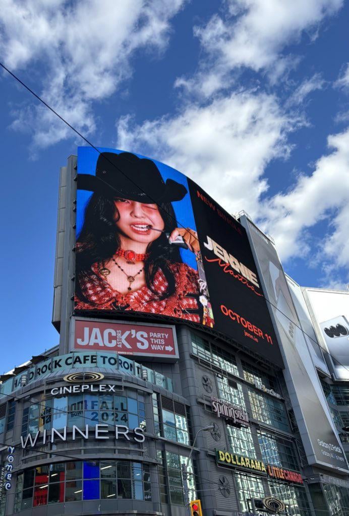 241003 JENNIE - ‘Mantra’ Billboard in Toronto