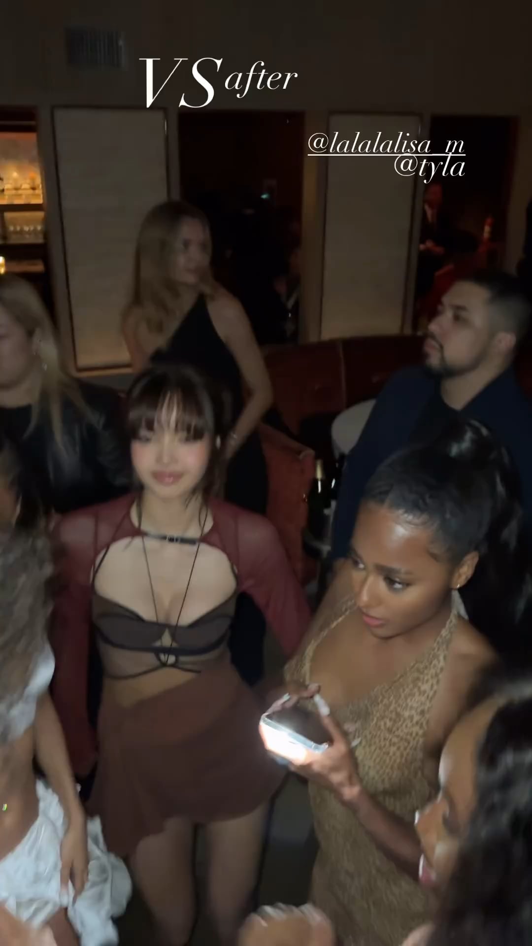 241016 Lisa @ The Victoria’s Secret Fashion Show Afterparty w/ Tyla