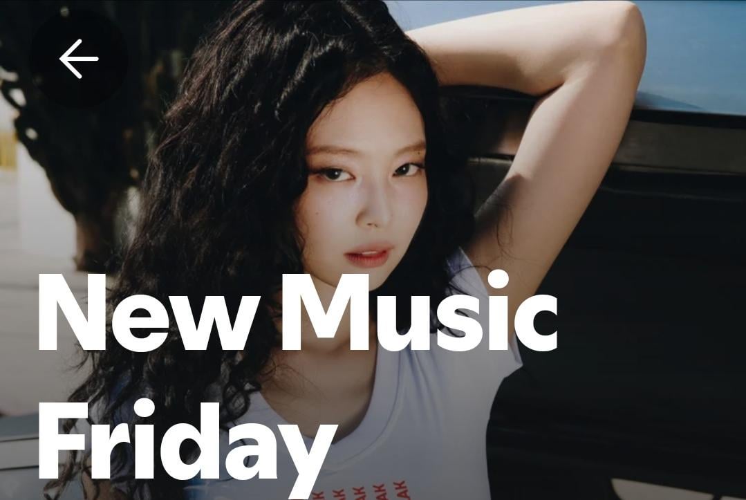 241011 JENNIE is the cover of Spotify's New Music Friday